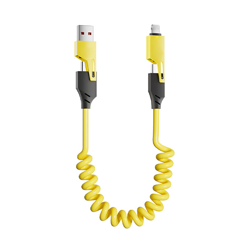 Cable de carga en espiral 4 en 1