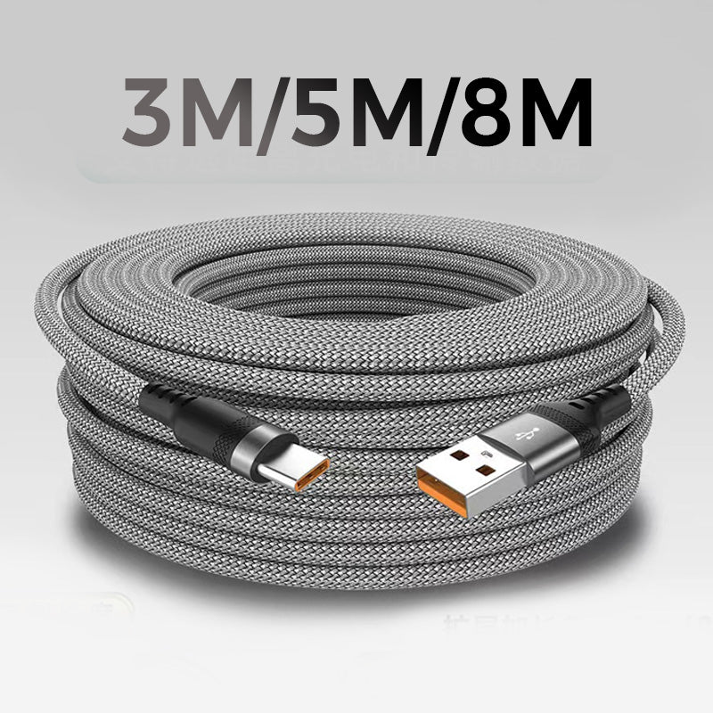 Cable de carga rápida prolongado y duradero