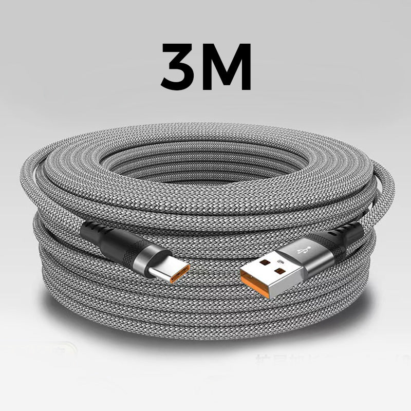 Cable de carga rápida prolongado y duradero