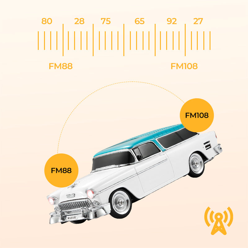 Altavoz Bluetooth Inalámbrico Modelo Coche Retro