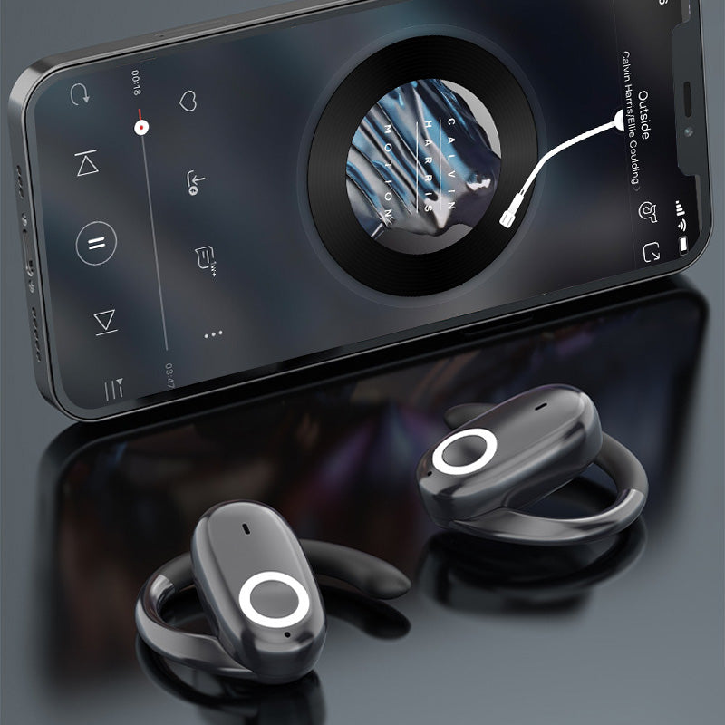 🔥🔥🔥Regalo de Navidad: 🔥🔥🔥 auriculares deportivos inalámbricos Bluetooth con ganchos giratorios para las orejas