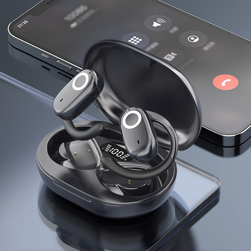 🔥🔥🔥Regalo de Navidad: 🔥🔥🔥 auriculares deportivos inalámbricos Bluetooth con ganchos giratorios para las orejas