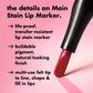 💄✏️Marcador de contorno labial e.l.f Main Stain - Ferramenta de longa duração para uma definição precisa dos lábios (Acessório de maquilhagem para beleza e cuidados pessoais)