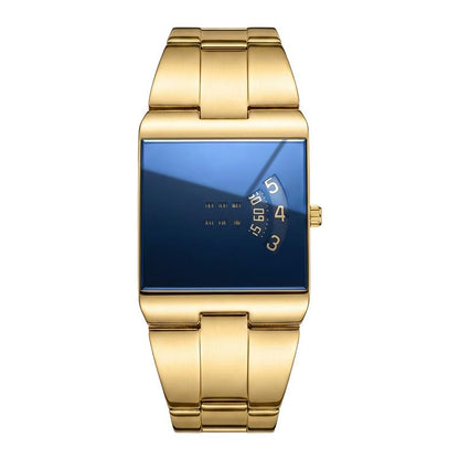 ⌚ PROMOÇÃO LIMITADA – 50% DE DESCONTO! ✨ Relógio de quartzo para homem com mostrador quadrado – Aço inoxidável e vidro mineral – Design único e versátil para um look arrojado