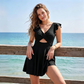 🌞 Venda quente de verão 50% OFF ✨🩱 Costume de banho Flattering Ruffle Wrap para mulheres – Vestido de banho de controle de barriga 💗✨