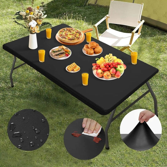 🌸 50% DE DESCONTO por tempo limitado! ✨Capa elástica para mesa, compatível com mesas de 4ft/6ft/8ft