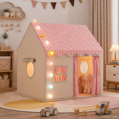 🏰 50% DE DESCONTO AGORA! ⏰ Tenda-castelo infantil – Espaçosa e fácil de montar – Tecido respirável, perfeita para diversão no interior ou ao ar livre – estimula o jogo imaginativo ✨🧸