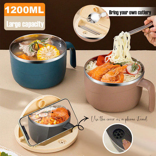 🔥Promoção das últimas 4 horas: poupa 50 %⏰🍜Taça de ramen isolada em aço inoxidável 304