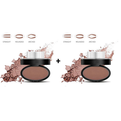 ✨🖌️Mais de 50 mil vendidos!!!🖤Kit de carimbo de sobrancelha em pó com pincel aplicador, carimbo perfeito com uma pressão, à prova de água, longa duração, 24 horas de uso