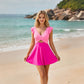 🌞 Venda quente de verão 50% OFF ✨🩱 Costume de banho Flattering Ruffle Wrap para mulheres – Vestido de banho de controle de barriga 💗✨