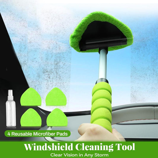 💞Mais de 50 mil unidades vendidas! 🚗🧽 50% de desconto! Ferramenta extensível para limpeza do pára-brisas – cabeça giratória a 180°, pega antiderrapante, almofadas laváveis. Alcança todos os cantos e limpa sem deixar marcas com menos esforço! 🛡️💪