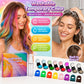 🔥Último dia com 50% de desconto🌈Conjunto de 12 cores de giz temporário para o cabelo com aplicador