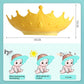 👶🛒 -50%! 🛁 Gorro de banho impermeável para bebé – PP + TPE, ajustável e com coroa com motivos de desenhos animados