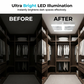 🌀💡Ventilador de teto com luz LED 2 em 1 – Duplo arrefecimento, ultra brilhante, instalação sem ferramentas