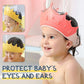 👶🛒 -50%! 🛁 Gorro de banho impermeável para bebé – PP + TPE, ajustável e com coroa com motivos de desenhos animados