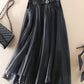 French Grey fashion Patchwork Tulle Skirts Spring