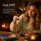 🎄✨ Kit DIY para fazer uma árvore de Natal com contas – 🎅 Crie a sua própria decoração de Natal cintilante