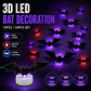 📢 📢 Desconto de 50 % no último dia🦇Decoração de Halloween: aplique de parede LED 3D em forma de morcego