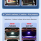 🔆Luz LED solar para a bagageira do carro – Sensor automático, sem fios, 6 cores, para SUV e outros veículos