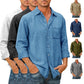 🔥Men's Long Sleeve Button Down Shirt