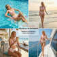 🌺 EU S-XL 🏖️ Conjunto de biquíni feminino com padrão floral e cintura alta 🌊👙