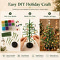 🎄✨ Kit DIY para fazer uma árvore de Natal com contas – 🎅 Crie a sua própria decoração de Natal cintilante