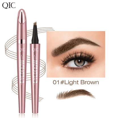 💞Mais de 50 mil unidades vendidas!💥✏️ Compre 1 e ganhe 1 grátis! ✨ Lápis de sobrancelhas 3D para microblading – Ponta de 4 fios, à prova de água e traços naturais semelhantes aos dos cabelos 🖌️