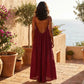 💃 ÚLTIMO DIA DE PROMOÇÃO – 50% DE DESCONTO!! ✨ Vestido de alças de cor lisa para mulher – elegante vestido longo sem mangas para o verão, roupa de dormir feminina para uso interior. 💕