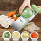 📢 50% DE DESCONTO AGORA! 🔪 Picador de cozinha multifuncional com proteção para as mãos – 5 lâminas, base antiderrapante e corte rápido de legumes 🥕⚠️📦