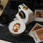 🥳PROMOÇÃO IMPERDÍVEL DE 2026✨ – 50% de desconto! 🔥 Máquina retro para arte em café – impressora mecânica de estêncil para latte