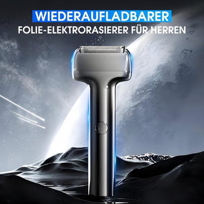 🪒 DESCONTO LIMITADO DE 50%! Máquina de barbear elétrica recarregável com lâminas para homem – 60 minutos de autonomia da bateria, resistência à água IPX6, funcionamento silencioso para pele sensível