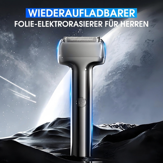 🪒 DESCONTO LIMITADO DE 50%! Máquina de barbear elétrica recarregável com lâminas para homem – 60 minutos de autonomia da bateria, resistência à água IPX6, funcionamento silencioso para pele sensível