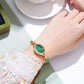 Women’s Elegant Jade Bracelet Watch