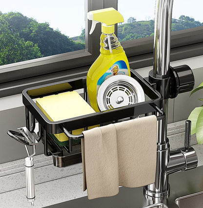 Sink Drain Rack Sponge Storage
