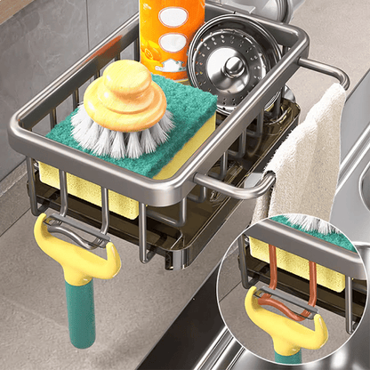 Sink Drain Rack Sponge Storage