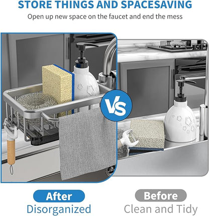 Sink Drain Rack Sponge Storage