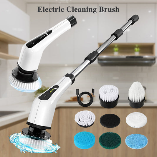 🧼 PROMOÇÃO LIMITADA: 50% DE DESCONTO! 💥 Escova de limpeza rotativa elétrica – multifunções, sem fios, bateria de longa duração ✨