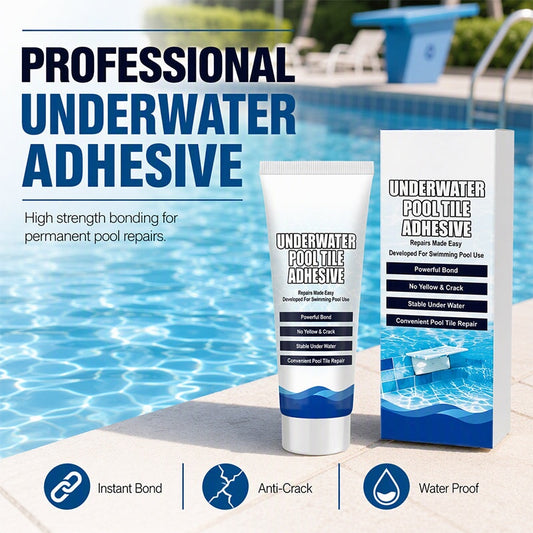 💞Mais de 50 mil unidades vendidas! 💧🔧 Adesivo de alta resistência para azulejos de piscina subaquáticos – cola instantaneamente debaixo de água,  Impermeável, resistente a fissuras e duradouro. 🛡️✅