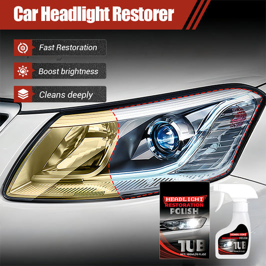 🛒50% DE DESCONTO AGORA! 🚗Recondicionador de faróis de carro – Recupere a nitidez e o brilho dos faróis do seu carro ✨