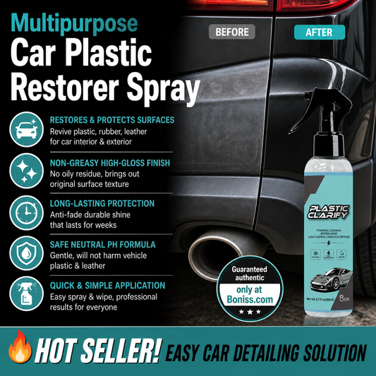 🚗 Promoção de 2026 — Mais de 36 300 unidades vendidas! 🧽 Spray para renovação de peças de plástico do carro