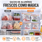 🧺 50% DE DESCONTO – Sacos de Alumínio Reutilizáveis para Armazenamento | 10 peças, vedação hermética & práticos