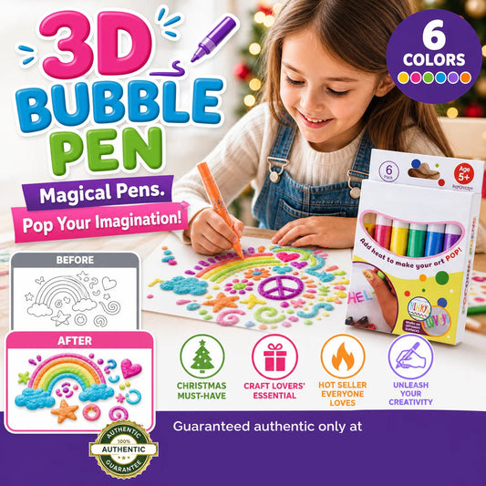 💥ÚLTIMO DIA: COMPRE 1 E GANHE 1 GRÁTIS!!🎁🔮Caneta Mágica – Desenhe em 3D com um único traço!🎄 Canetas de desenho DIY Bubble Popcorn e Compre 3, Pague 2 🔥