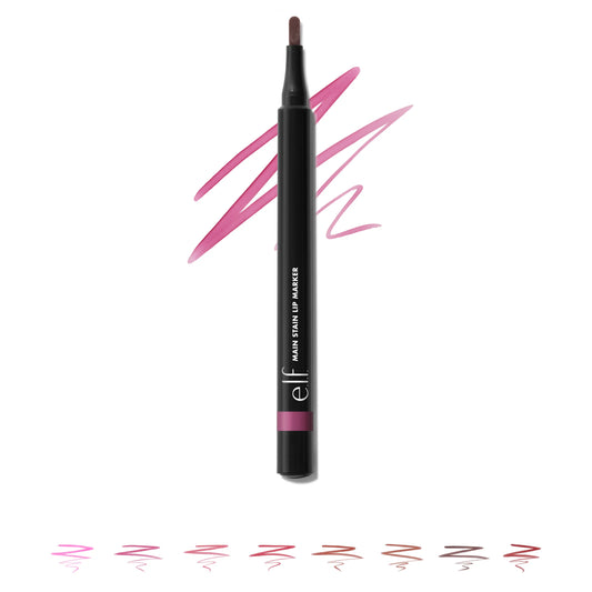💄✏️Marcador de contorno labial e.l.f Main Stain - Ferramenta de longa duração para uma definição precisa dos lábios (Acessório de maquilhagem para beleza e cuidados pessoais)