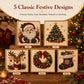 💞Mais de 50 mil unidades vendidas!🎄✨ 50% de desconto! Kit de pintura com pérolas e diamantes DIY para o Natal – 5 designs festivos, contas em relevo 3D e moldura de exposição incluídas. Uma obra-prima natalícia cintilante para a tua parede! 🖼️🎨