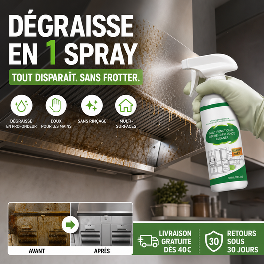 🔥Spray desengordurante ultrapotente de ação rápida para churrasqueiras