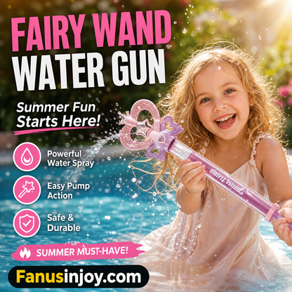 ✨️50% de desconto por tempo limitado! 🔮Imprescindível para o verão! És a fada da água! Pistola de água infantil em forma de varinha de fada com mecanismo de bombeamento