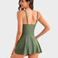 👙Última chance: 50% DE DESCONTO💃Maiô feminino de uma peça com controle de barriga e fechamento com nó