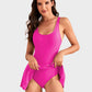 👙Última chance: 50% DE DESCONTO💃Maiô feminino de uma peça com controle de barriga e fechamento com nó