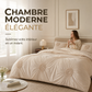 🛏️ PROMOÇÃO LIMITADA -50%! ✨ Conjunto de capa de edredão com pregas – Design elegante, tecido misto macio e respirável, tom cáqui relaxante, vários tamanhos 🌙🌸