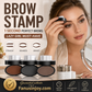 ✨🖌️Mais de 50 mil vendidos!!!🖤Kit de carimbo de sobrancelha em pó com pincel aplicador, carimbo perfeito com uma pressão, à prova de água, longa duração, 24 horas de uso